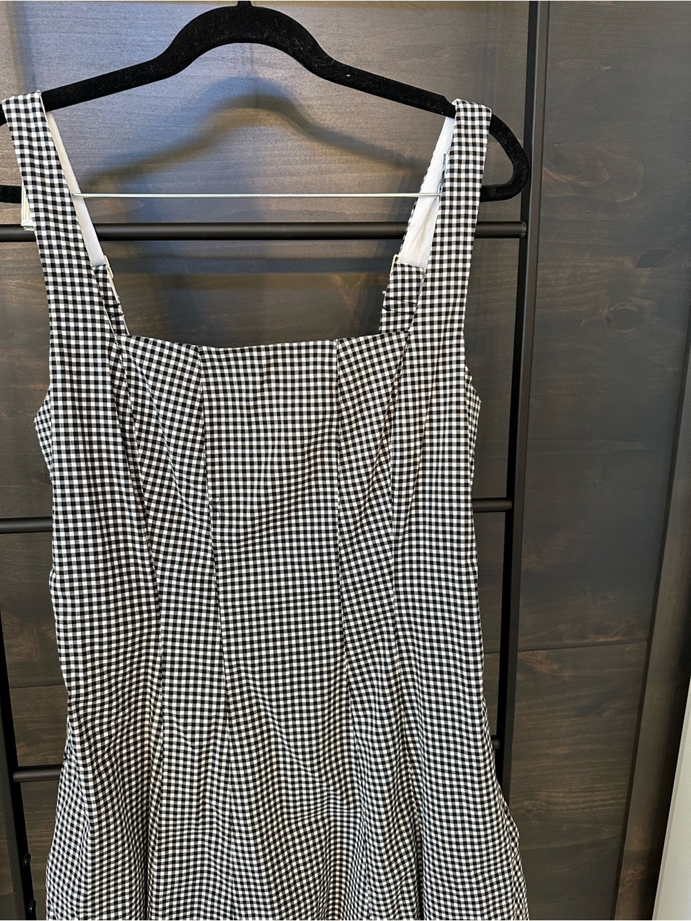 Abercrombie & Fitch Black and White Gingham Maxi Dress - Picture 2 of 4